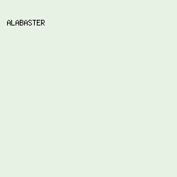 E7F1E4 - Alabaster color image preview