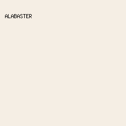F5EEE4 - Alabaster color image preview