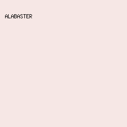 F6E7E5 - Alabaster color image preview