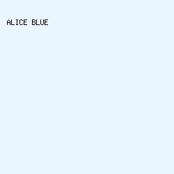 E9F5FF - Alice Blue color image preview