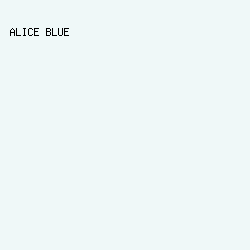 EFF8F8 - Alice Blue color image preview