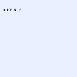 eaf0ff - Alice Blue color image preview