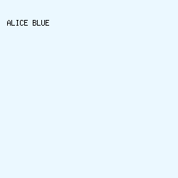 ebf8ff - Alice Blue color image preview