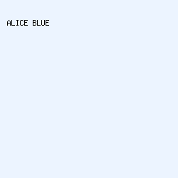 ecf4ff - Alice Blue color image preview