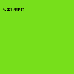 77DF1B - Alien Armpit color image preview