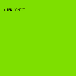 7edf00 - Alien Armpit color image preview