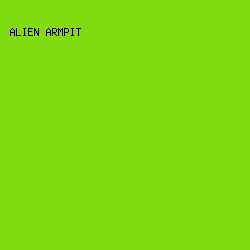 80DC10 - Alien Armpit color image preview