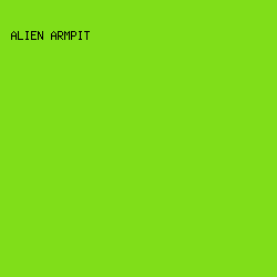 80DE19 - Alien Armpit color image preview