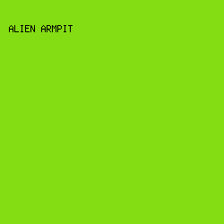 84dc13 - Alien Armpit color image preview