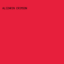 E71F3C - Alizarin Crimson color image preview