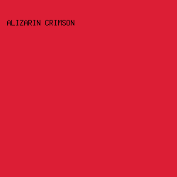 dc1e35 - Alizarin Crimson color image preview