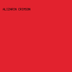 e2222e - Alizarin Crimson color image preview