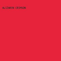 e7223b - Alizarin Crimson color image preview