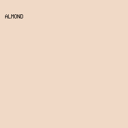 F0D9C6 - Almond color image preview