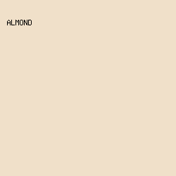 F0E0C9 - Almond color image preview
