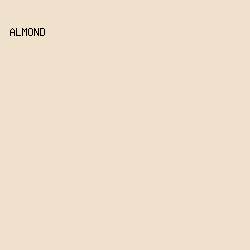 F0E1CC - Almond color image preview