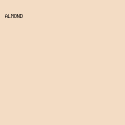 F3DCC4 - Almond color image preview