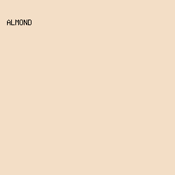F3DEC6 - Almond color image preview