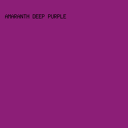 8C1E77 - Amaranth Deep Purple color image preview