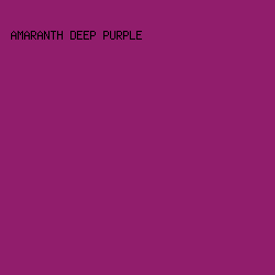 911D6C - Amaranth Deep Purple color image preview