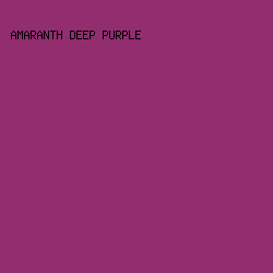 922D6F - Amaranth Deep Purple color image preview