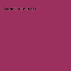 9C3161 - Amaranth Deep Purple color image preview