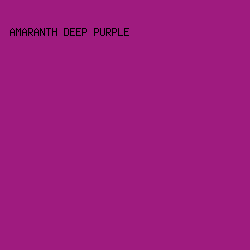 9F1B7F - Amaranth Deep Purple color image preview