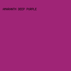 9f2476 - Amaranth Deep Purple color image preview