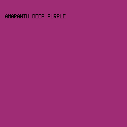 9f2c75 - Amaranth Deep Purple color image preview