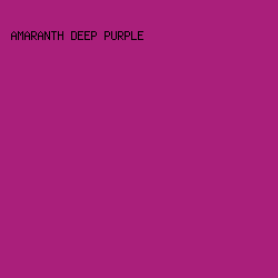 AA1F7B - Amaranth Deep Purple color image preview