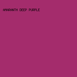 a42c6c - Amaranth Deep Purple color image preview