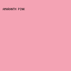 F4A3B4 - Amaranth Pink color image preview