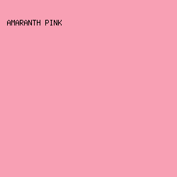 F8A0B4 - Amaranth Pink color image preview