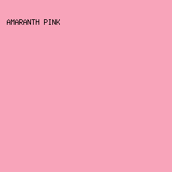 F8A4BA - Amaranth Pink color image preview