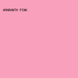 F9A1BC - Amaranth Pink color image preview