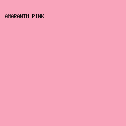 F9A4BB - Amaranth Pink color image preview
