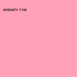 FFA1B7 - Amaranth Pink color image preview