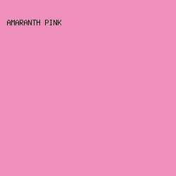 ee8fbc - Amaranth Pink color image preview