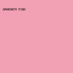 f2a0b3 - Amaranth Pink color image preview