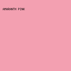 f3a0b1 - Amaranth Pink color image preview