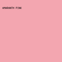 f3a6b0 - Amaranth Pink color image preview