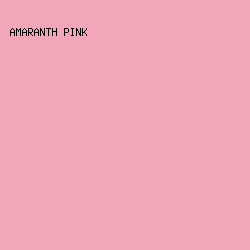 f3a6b8 - Amaranth Pink color image preview