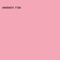 f4a7b7 - Amaranth Pink color image preview