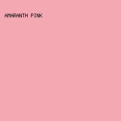 f4a9b2 - Amaranth Pink color image preview
