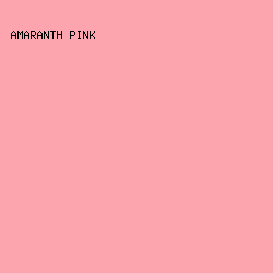 fca5af - Amaranth Pink color image preview