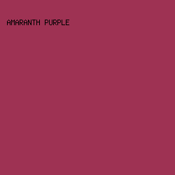 9E3253 - Amaranth Purple color image preview
