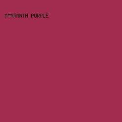 A02B4F - Amaranth Purple color image preview