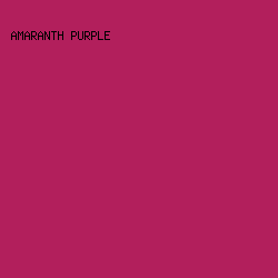 b21f5c - Amaranth Purple color image preview