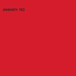 D51C2C - Amaranth Red color image preview