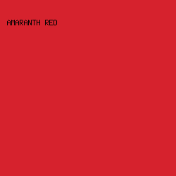 d6222d - Amaranth Red color image preview